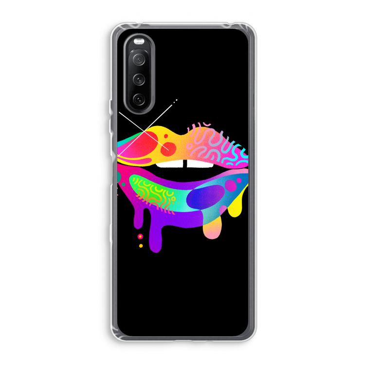 Lip Palette: Sony Xperia 10 III Transparant Hoesje