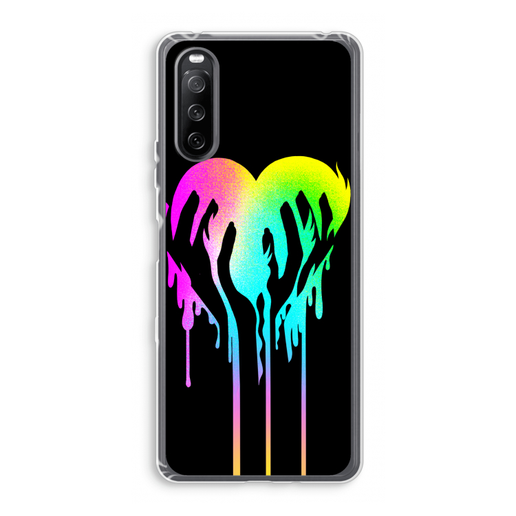 Hold My Heart: Sony Xperia 10 III Transparant Hoesje