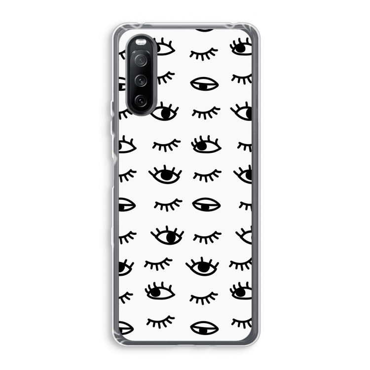 Eye pattern #2: Sony Xperia 10 III Transparant Hoesje