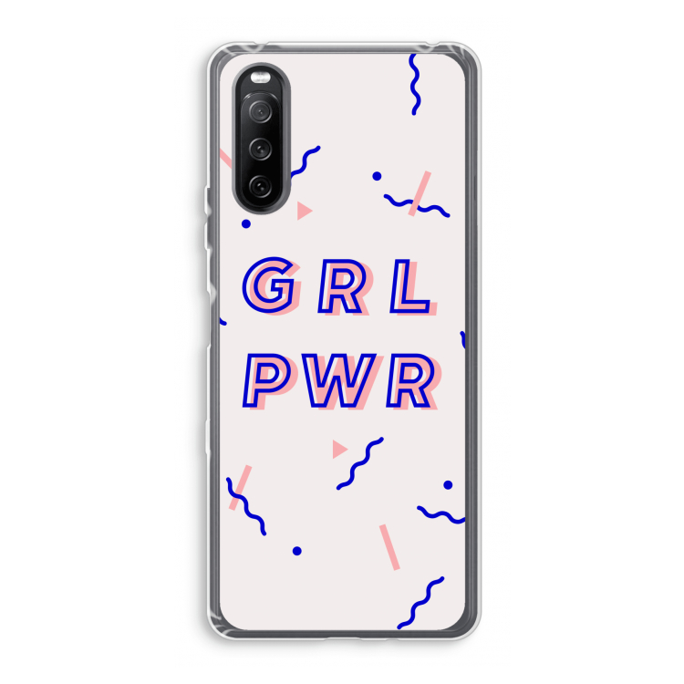 GRL PWR: Sony Xperia 10 III Transparant Hoesje