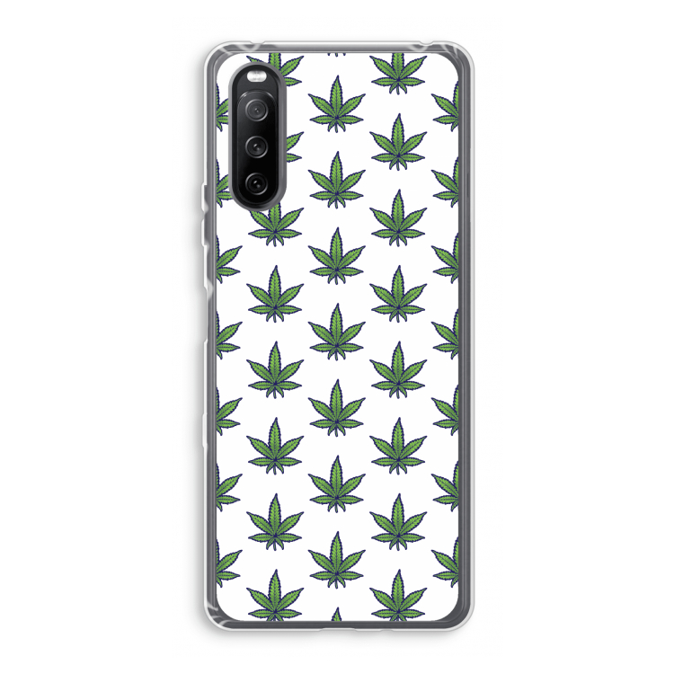 Weed: Sony Xperia 10 III Transparant Hoesje