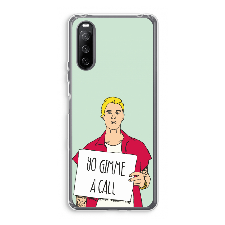 Gimme a call: Sony Xperia 10 III Transparant Hoesje