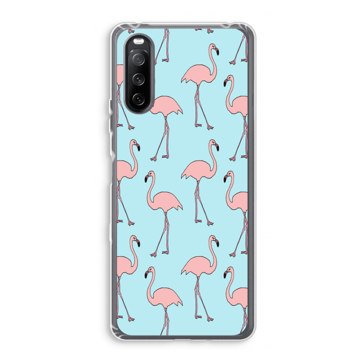 Anything Flamingoes: Sony Xperia 10 III Transparant Hoesje