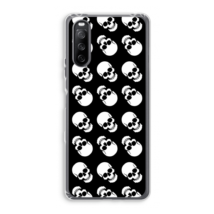 Musketon Skulls: Sony Xperia 10 III Transparant Hoesje