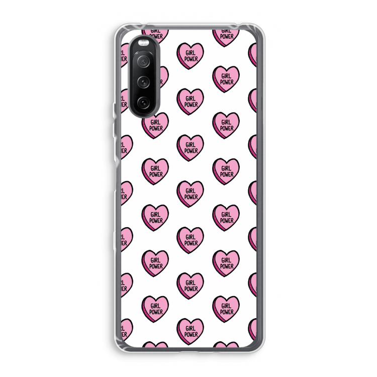 GIRL POWER: Sony Xperia 10 III Transparant Hoesje