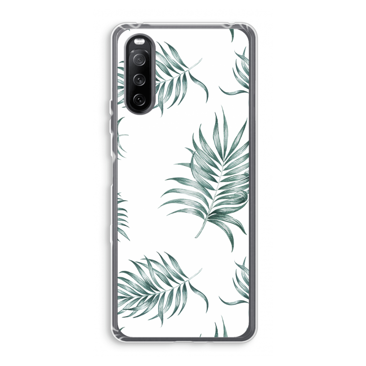 Simple leaves: Sony Xperia 10 III Transparant Hoesje
