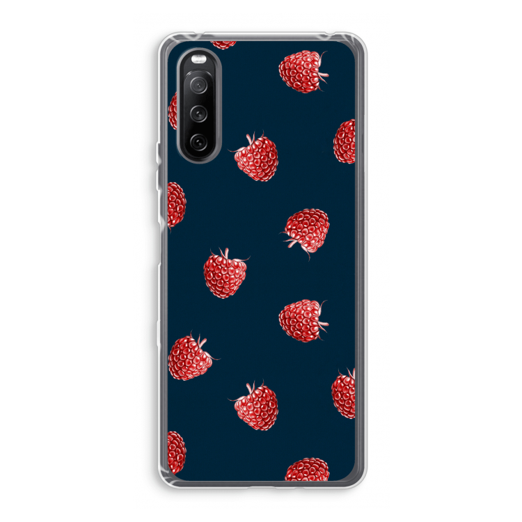 Framboosjes: Sony Xperia 10 III Transparant Hoesje