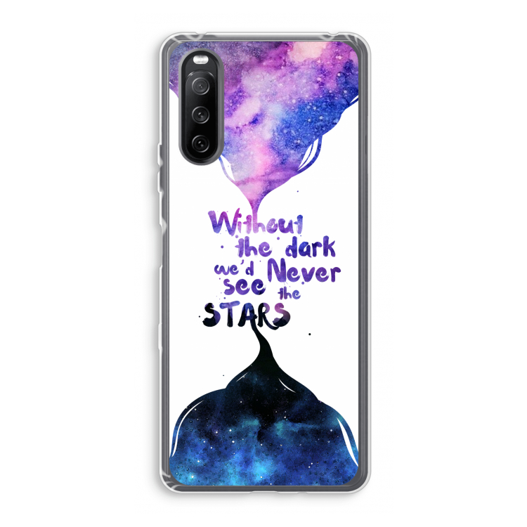 Stars quote: Sony Xperia 10 III Transparant Hoesje