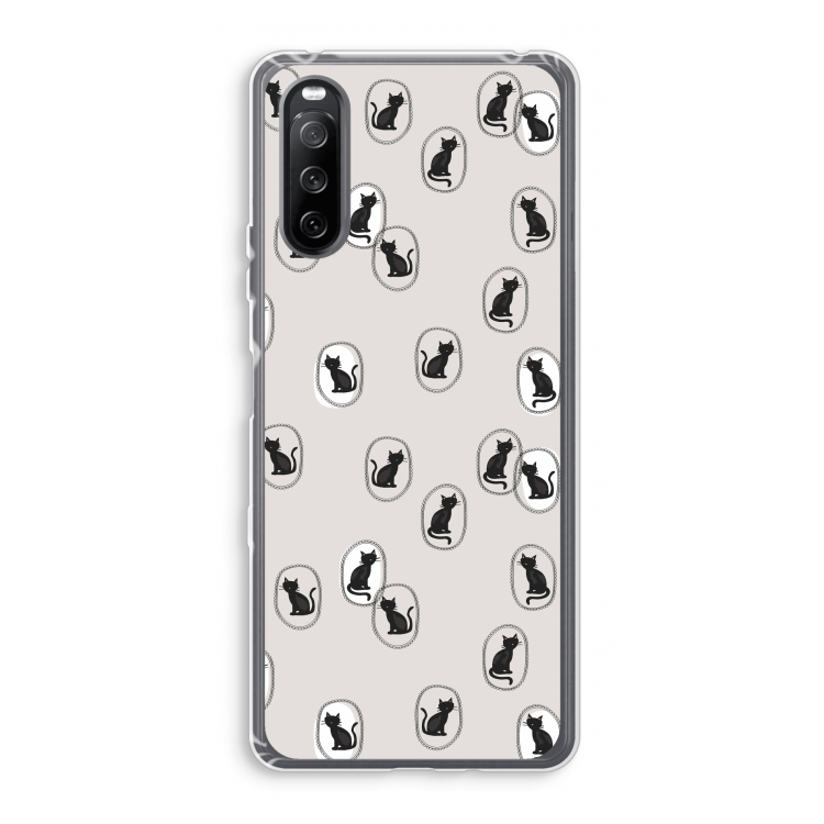 Miauw: Sony Xperia 10 III Transparant Hoesje