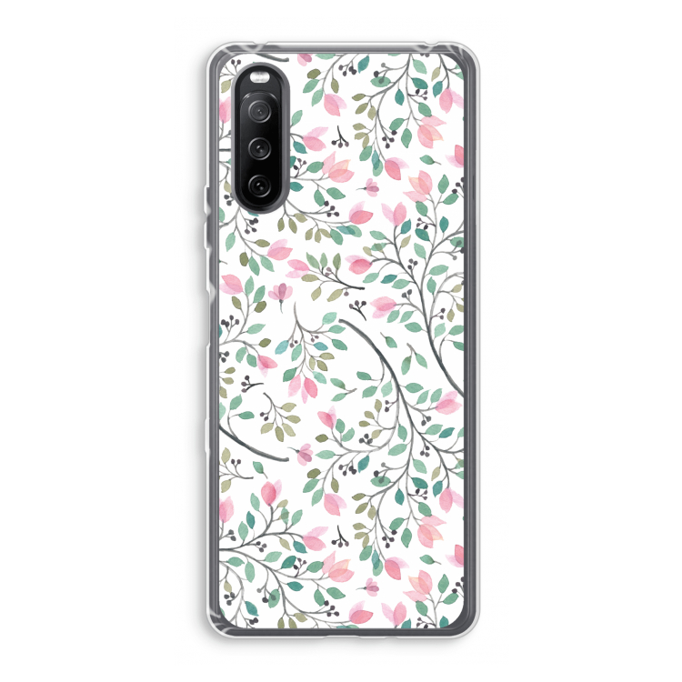 Sierlijke bloemen: Sony Xperia 10 III Transparant Hoesje