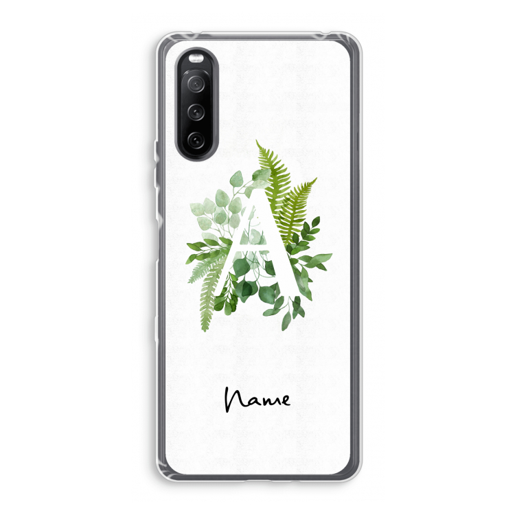 Green Brush: Sony Xperia 10 III Transparant Hoesje