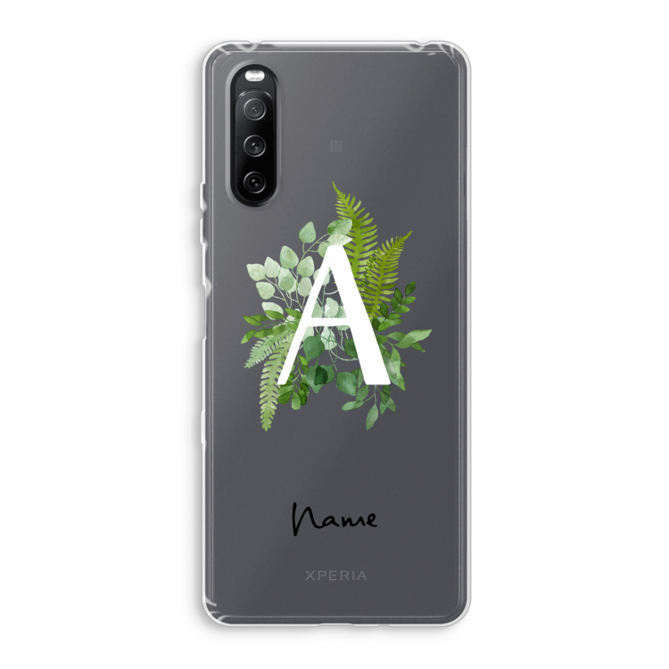 Green Brush: Sony Xperia 10 III Transparant Hoesje