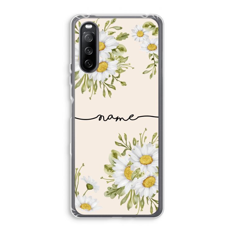 Daisies: Sony Xperia 10 III Transparant Hoesje