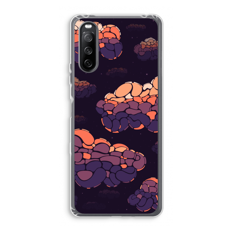 Patroon Wolken: Sony Xperia 10 III Transparant Hoesje