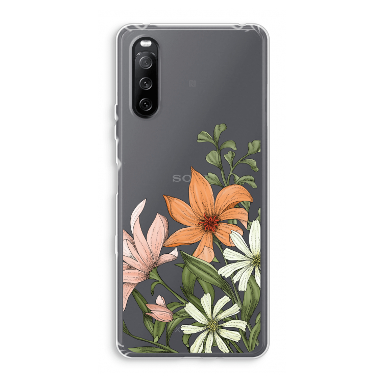 Floral bouquet: Sony Xperia 10 III Transparant Hoesje