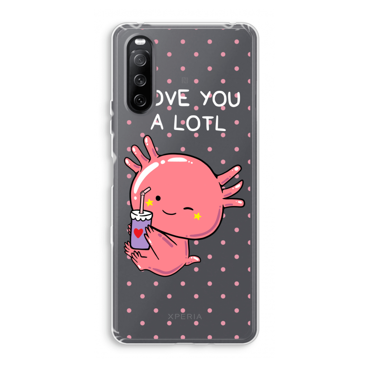Love You A Lotl: Sony Xperia 10 III Transparant Hoesje