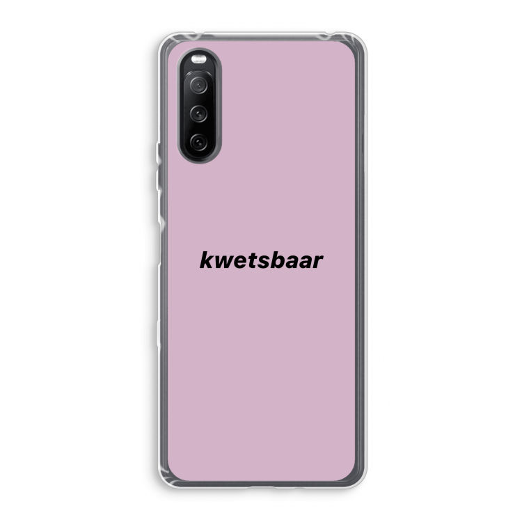 kwetsbaar: Sony Xperia 10 III Transparant Hoesje