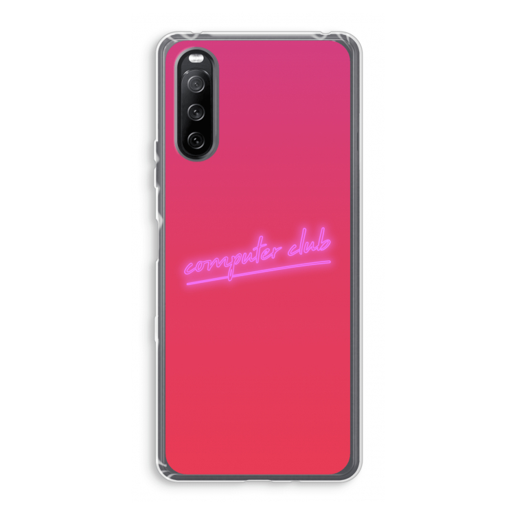 Vice Glow: Sony Xperia 10 III Transparant Hoesje