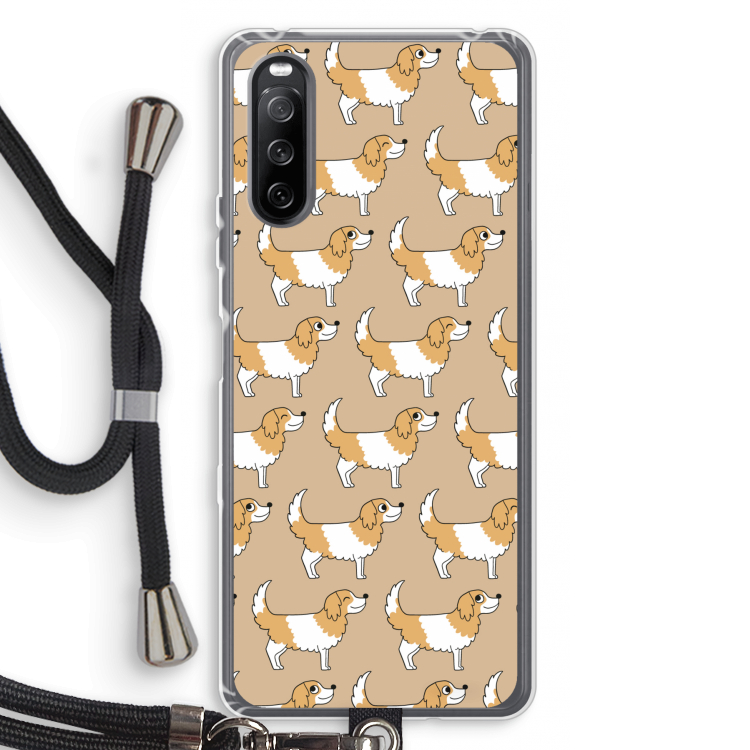Doggy: Sony Sony Xperia 10 III Transparant Hoesje met koord