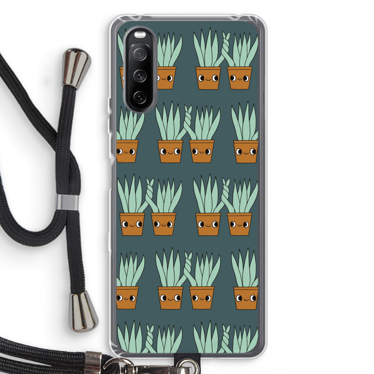 Sansevieria: Sony Sony Xperia 10 III Transparant Hoesje met koord