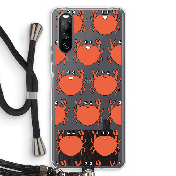 Krab: Sony Sony Xperia 10 III Transparant Hoesje met koord