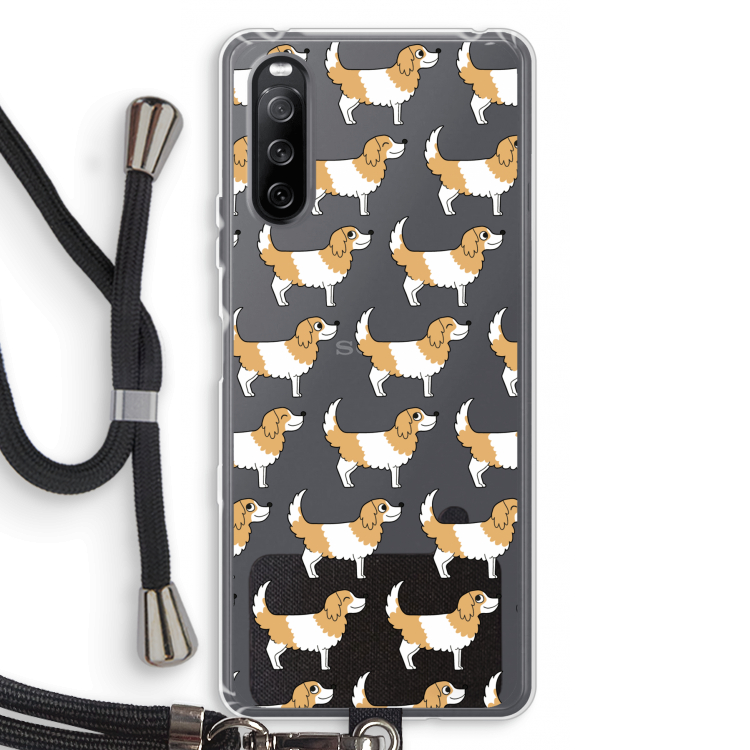 Doggy: Sony Sony Xperia 10 III Transparant Hoesje met koord