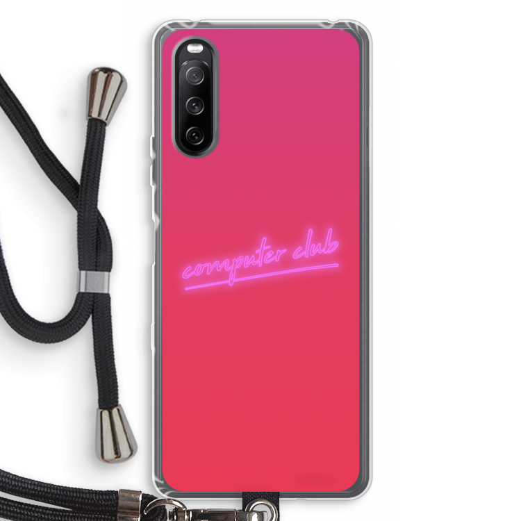 Vice Glow: Sony Sony Xperia 10 III Transparant Hoesje met koord