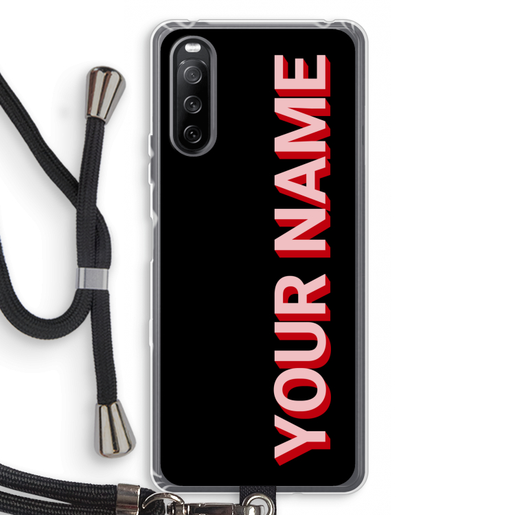 Namecase: Sony Sony Xperia 10 III Transparant Hoesje met koord