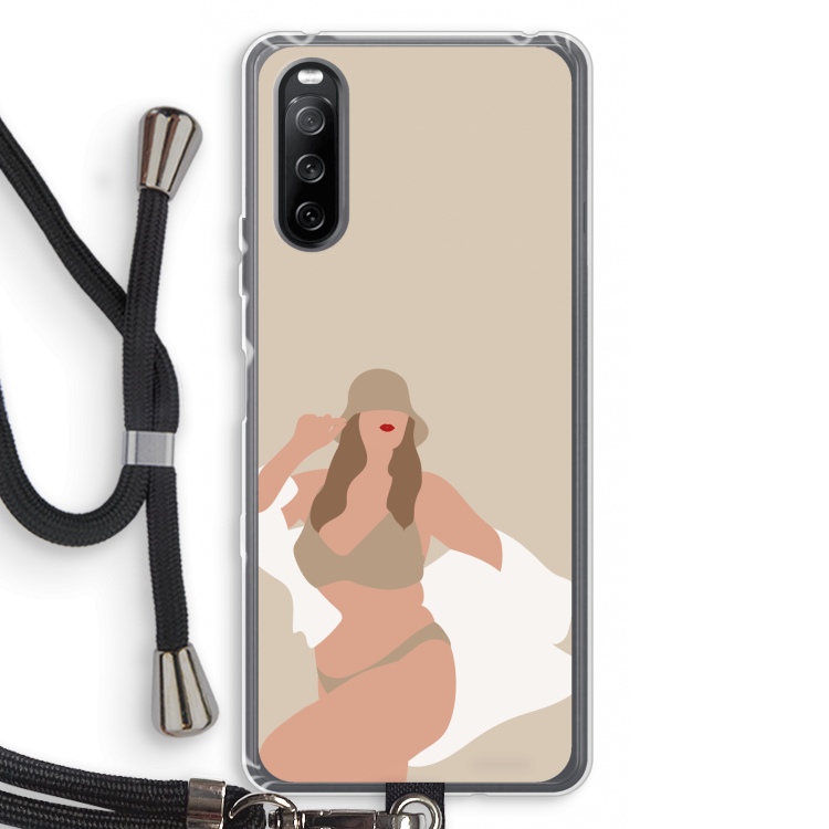One of a kind: Sony Sony Xperia 10 III Transparant Hoesje met koord