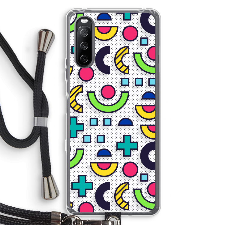 8-bit N°6: Sony Sony Xperia 10 III Transparant Hoesje met koord