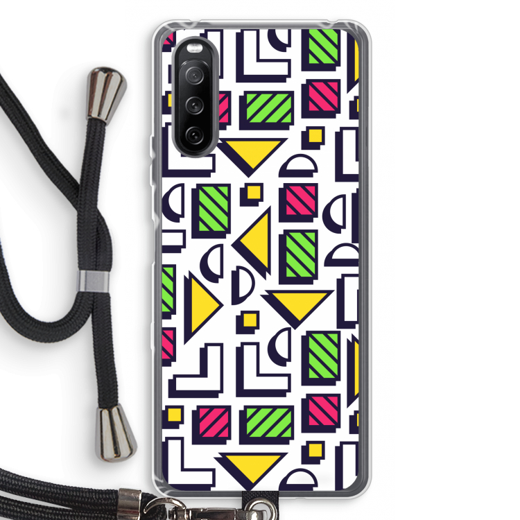 8-bit N°4: Sony Sony Xperia 10 III Transparant Hoesje met koord