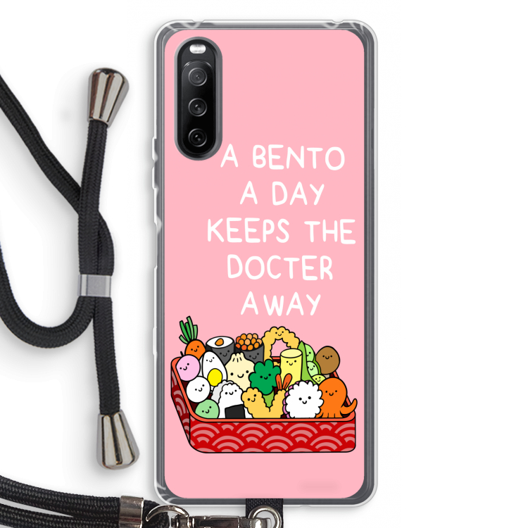 Bento a day: Sony Sony Xperia 10 III Transparant Hoesje met koord