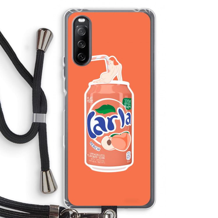 S(peach)less: Sony Sony Xperia 10 III Transparant Hoesje met koord