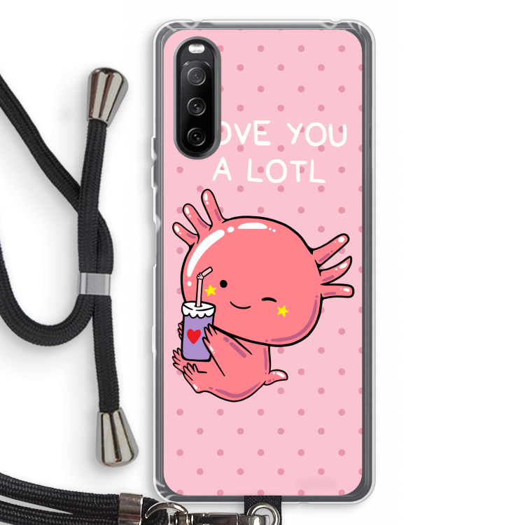 Love You A Lotl: Sony Sony Xperia 10 III Transparant Hoesje met koord