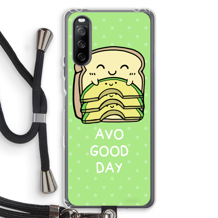 Avo Good Day: Sony Sony Xperia 10 III Transparant Hoesje met koord