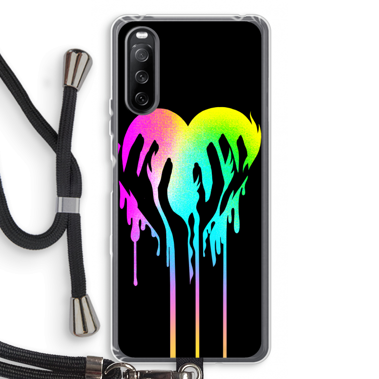 Hold My Heart: Sony Sony Xperia 10 III Transparant Hoesje met koord