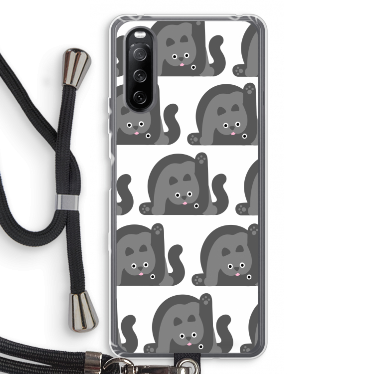 Cats: Sony Sony Xperia 10 III Transparant Hoesje met koord