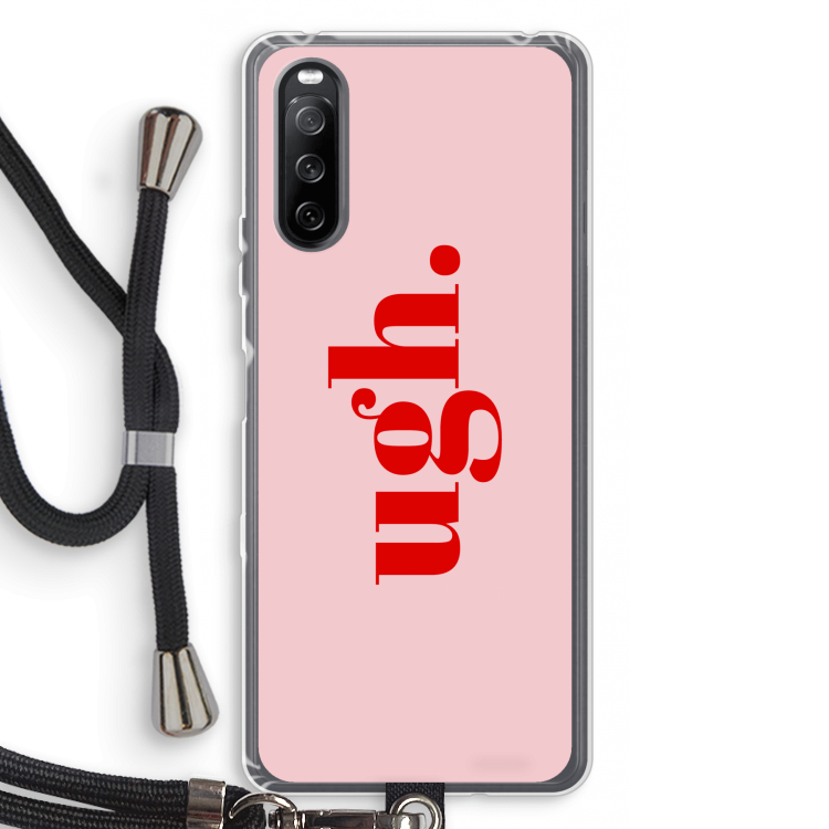 Ugh: Sony Sony Xperia 10 III Transparant Hoesje met koord