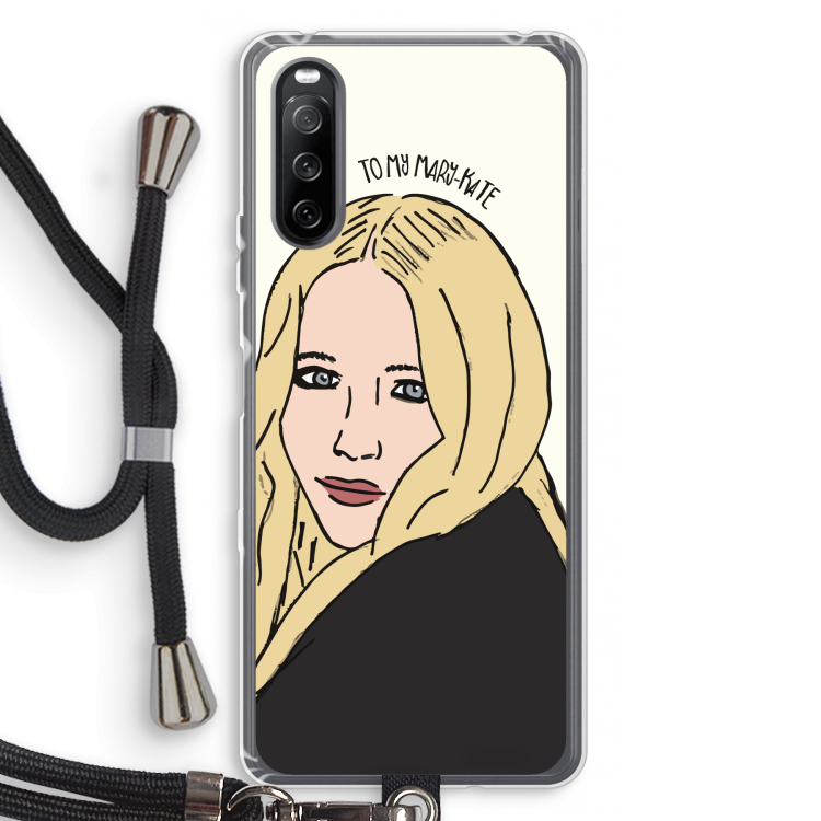 Mary Kate: Sony Sony Xperia 10 III Transparant Hoesje met koord