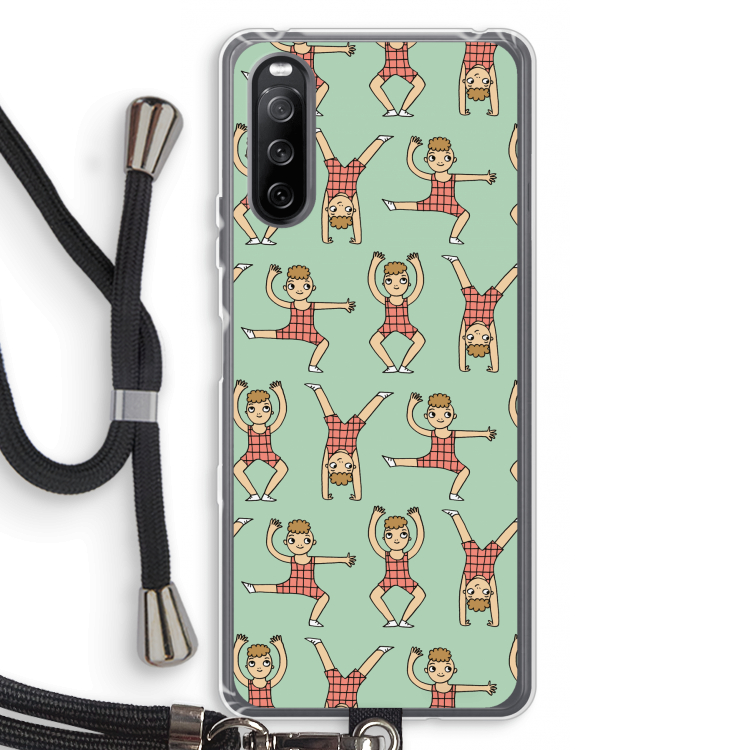 Gymboys: Sony Sony Xperia 10 III Transparant Hoesje met koord