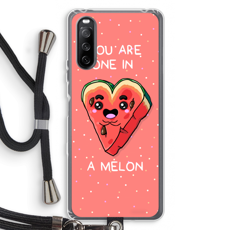 One In A Melon: Sony Sony Xperia 10 III Transparant Hoesje met koord