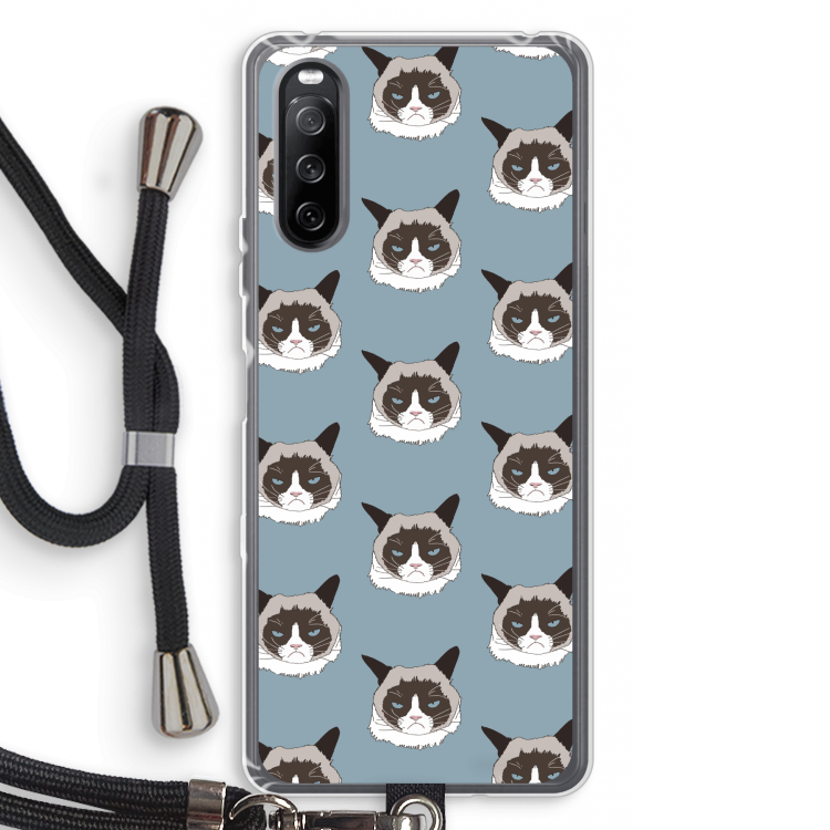 It's a Purrr Case: Sony Sony Xperia 10 III Transparant Hoesje met koord