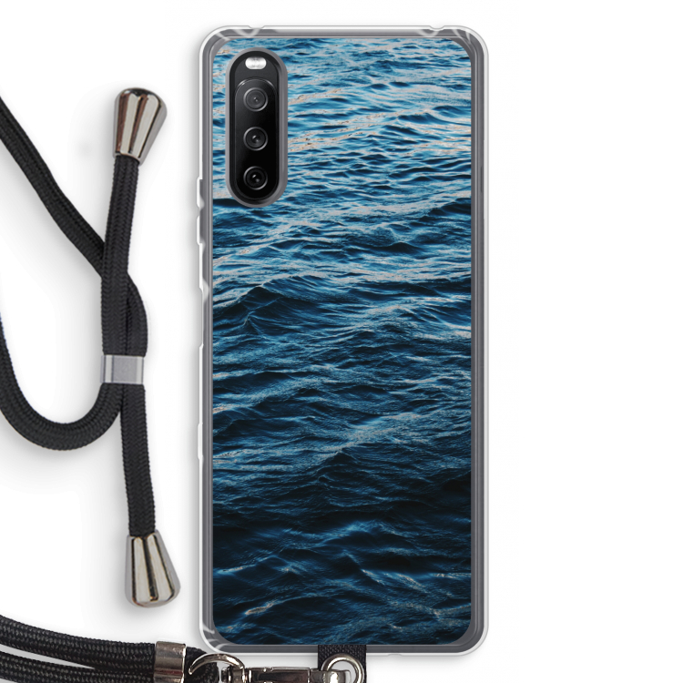 Oceaan: Sony Sony Xperia 10 III Transparant Hoesje met koord