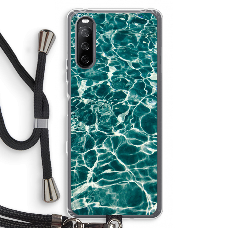 Weerkaatsing water: Sony Sony Xperia 10 III Transparant Hoesje met koord