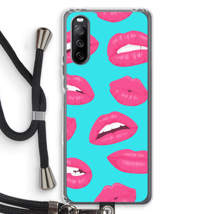 Bite my lip: Sony Sony Xperia 10 III Transparant Hoesje met koord