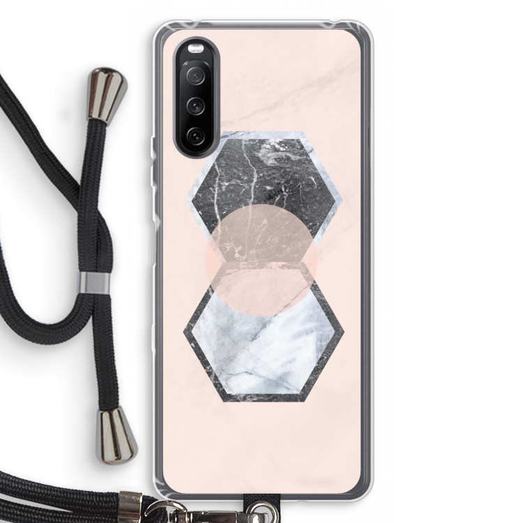 Creatieve toets: Sony Sony Xperia 10 III Transparant Hoesje met koord