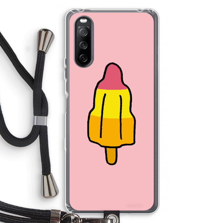 Raketijsje: Sony Sony Xperia 10 III Transparant Hoesje met koord