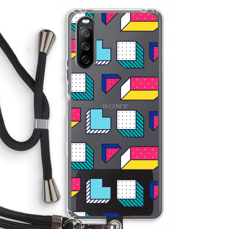 8-bit N°7: Sony Sony Xperia 10 III Transparant Hoesje met koord