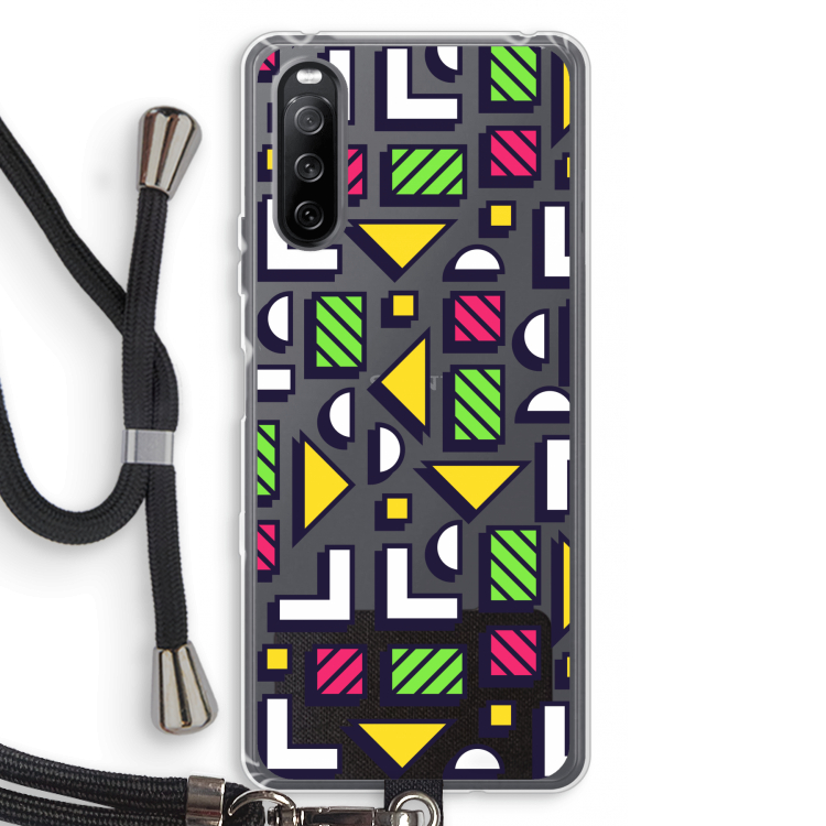 8-bit N°4: Sony Sony Xperia 10 III Transparant Hoesje met koord