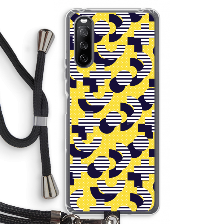 8-bit N°3: Sony Sony Xperia 10 III Transparant Hoesje met koord